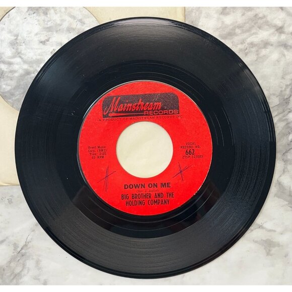 Janis Joplin 45 Rock Lot Me and Bobby McGee / Big Brother Holding Co Call on Me - Picture 10 of 11